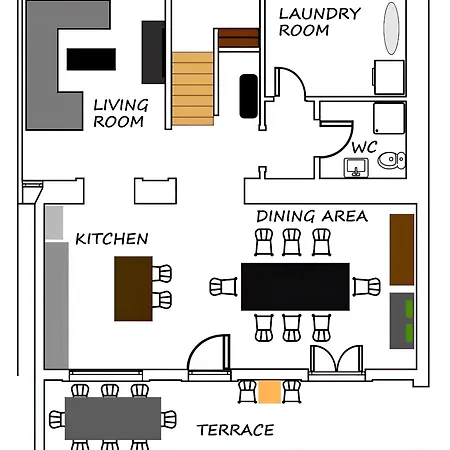 Villa Martin - Fenced Yard, Stone Bbq & Pavilion - Village Centre ヴィラ Kringa